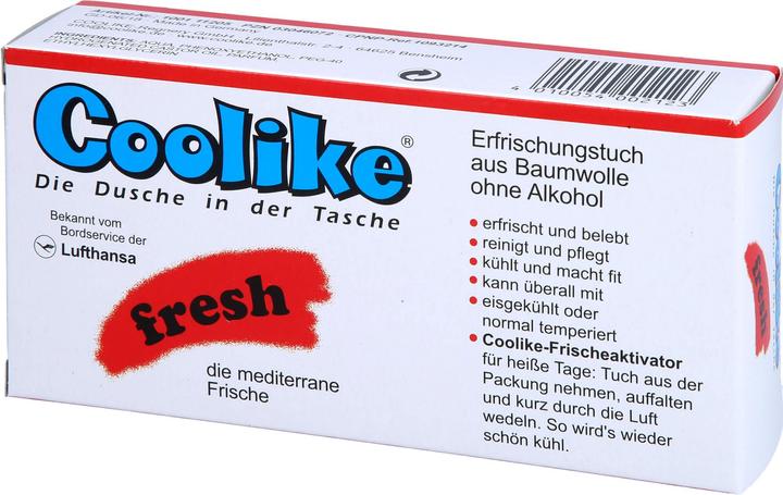 Produktbild Coolike Fresh Erfrischungstücher ohne Alkohol (Reinigungslotion, 357.84 ml)