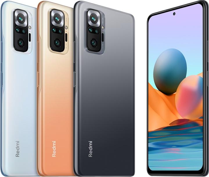 Immagine prodotto Xiaomi Redmi nota 10 Pro (128 GB, Blu ghiaccio, 6.67", Doppia SIM, 108 Mpx, 4G)