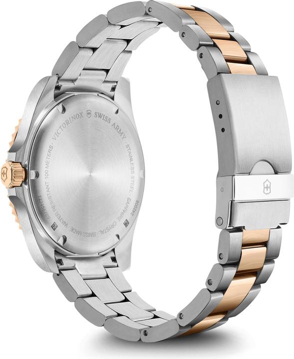 Produktbild Victorinox Maverick, Taucheruhr, Herrenuhr, 43 cm, Ziffernblatt grün, Edelstahl Armband silver/rose-gold (Taucheruhr, 43 mm)