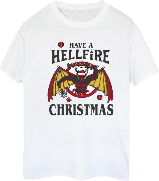 Immagine prodotto Netflix Stranger Things Hellfire Christmas Maglietta Ampia Donna (L)