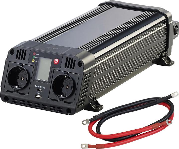 Produktbild Revolt Kfz-Wechselrichter 12 auf 230 Volt, USB Typ A & C, 1.500 W