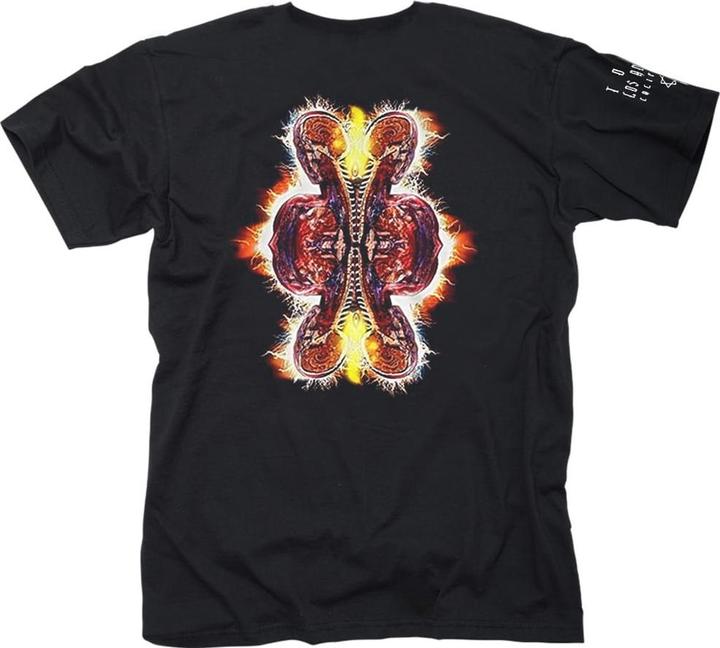Actual product image Universal Textiles Unisex Adult Parabola Logo Back & Sleeve Print T-Shirt (XL)