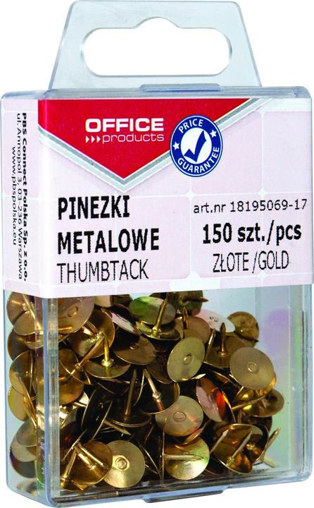 Immagine prodotto Office Products Spille da disegno, in scatola, 150 pezzi, color oro (150 x)