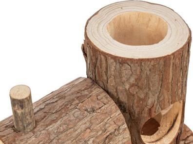 Actual product image Trixie Trein Levin Voor Muizen Schorshout - 17X12X14 Cm