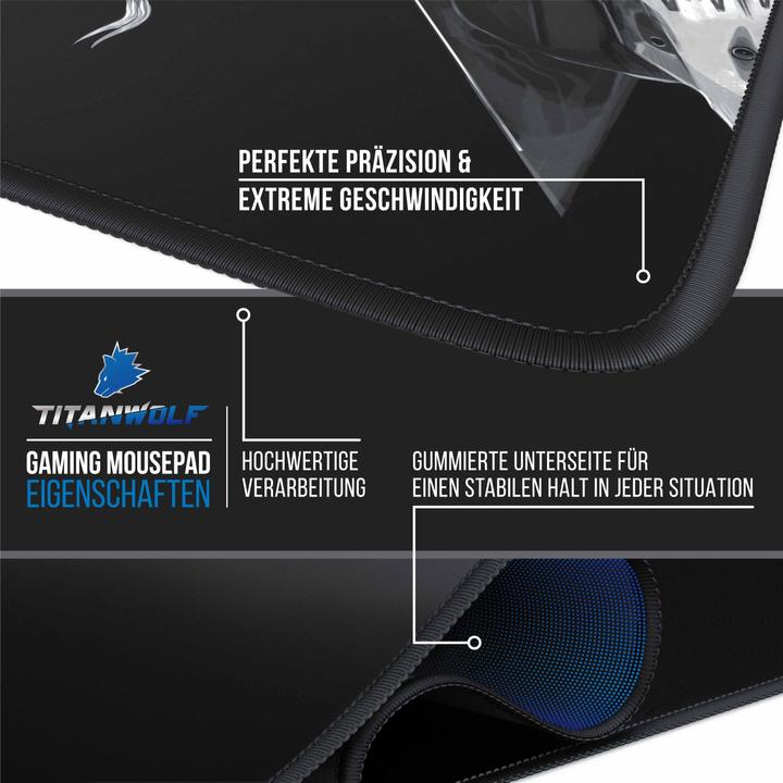 Actual product image Titanwolf Gaming Mauspad