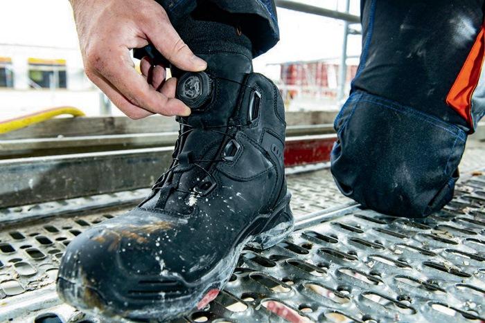 Immagine prodotto Baak Stivale di sicurezza Braxton taglia 41 nero/rosso S3 SRC HRO EN ISO 20345 in pelle bovina (S3, 41)