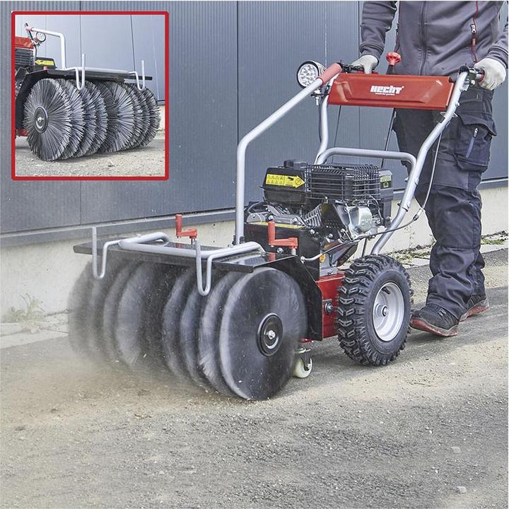 Produktbild Hecht 3 in 1 Schneefräse-Schneeschieber-Kehrmaschine mit Auffangkorb