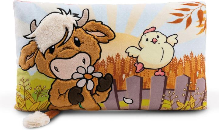Produktbild NICI 61120 Kissen Hochlandrind McMooray & Küken Eggwina 43x25 (43 x 25 cm)