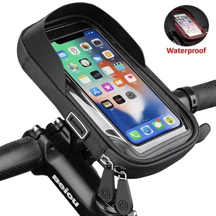 Produktbild PhoneLook Wasserdichtes Smartphone Etui bis zu 6.4 Zoll für Fahrrad & Motorrad Lenker