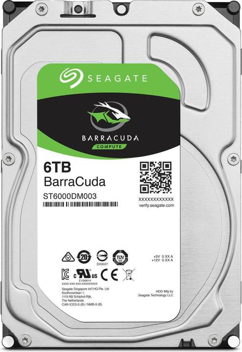 Image du produit Seagate BarraCuda (6 To, 3.5", SMR)