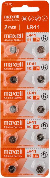 Produktbild Maxell LR41 (10 Stk., LR41, 28 mAh)