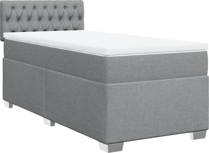 Actual product image VidaXL Bo x spring bed with mattress 120 x 190 cm fabric (120 x 190 cm)