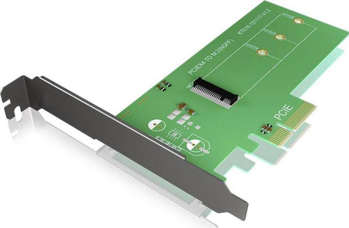 Actual product image Icy Box PCI card, M.2 PCIe SSD to PCIe 3rd host