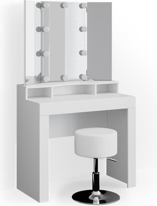 Vicco Nora mit Hocker und Beleuchtung (43.5 x 43.5 x 155 cm)