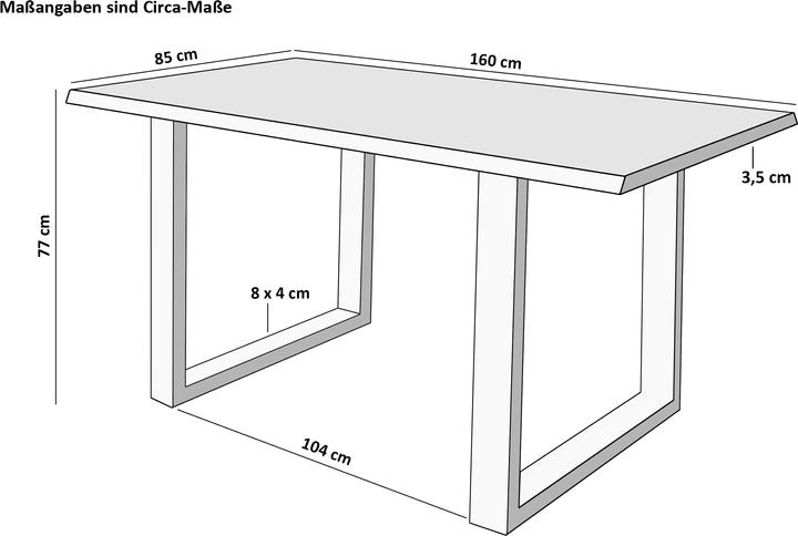 Actual product image SAM Milo (160 x 85 x 77 cm)