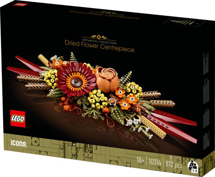 Image du produit LEGO Arrangement de fleurs séchées (10314, LEGO Icons, LEGO Botanical)