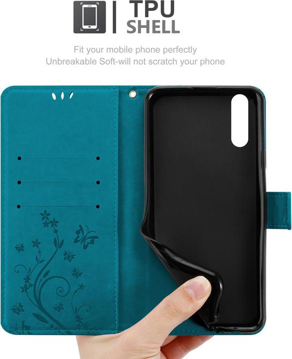 Actual product image Cadorabo Flower Book Cover (Huawei P20)