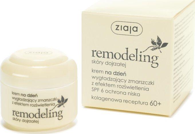 Ziaja Remodelling for mature skin 60+ wrinkle smoothing day cream SPF6 50ml (W) (50 ml, Day cream, Up to SPF 10)