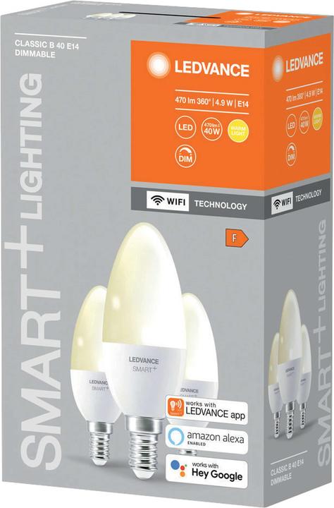 Produktbild Ledvance Smart+ Wifi Candle (E14, 4.90 W, 470 lm, 4 x, F)