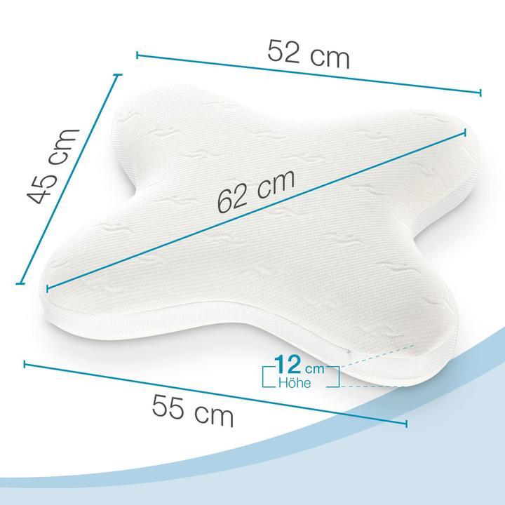 Image du produit Bestschlaf Visko-Schmetterlings-Kissen (52 x 62 cm)