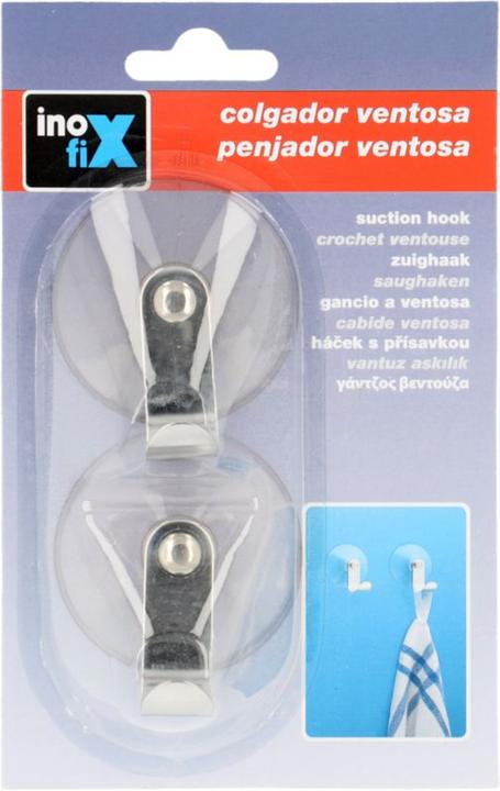 Produktbild Inofix Saughaken Bill, silber, 2 Stück