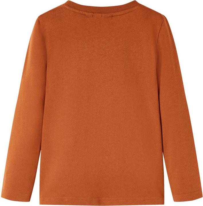 Immagine prodotto VidaXL Camicia a maniche lunghe da bambino arancione scuro 140,Materiale: 100 (140)