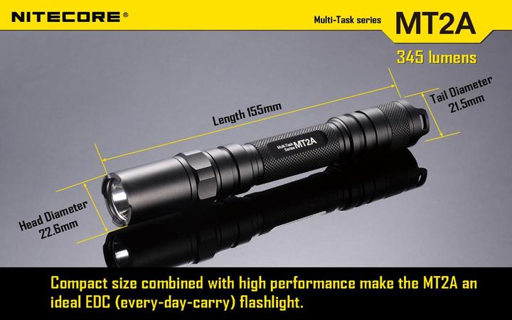 Immagine prodotto Nitecore Mt2a (15.50 cm, 345 lm)