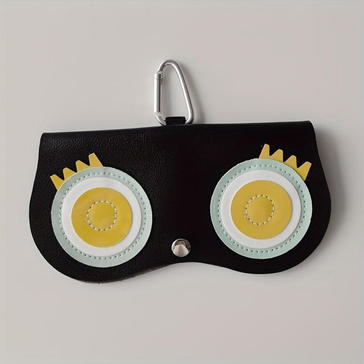 Immagine prodotto Only-Bags.Store Custodia per occhiali in pelle PU con simpatico gufo - custodia portatile per occhiali con