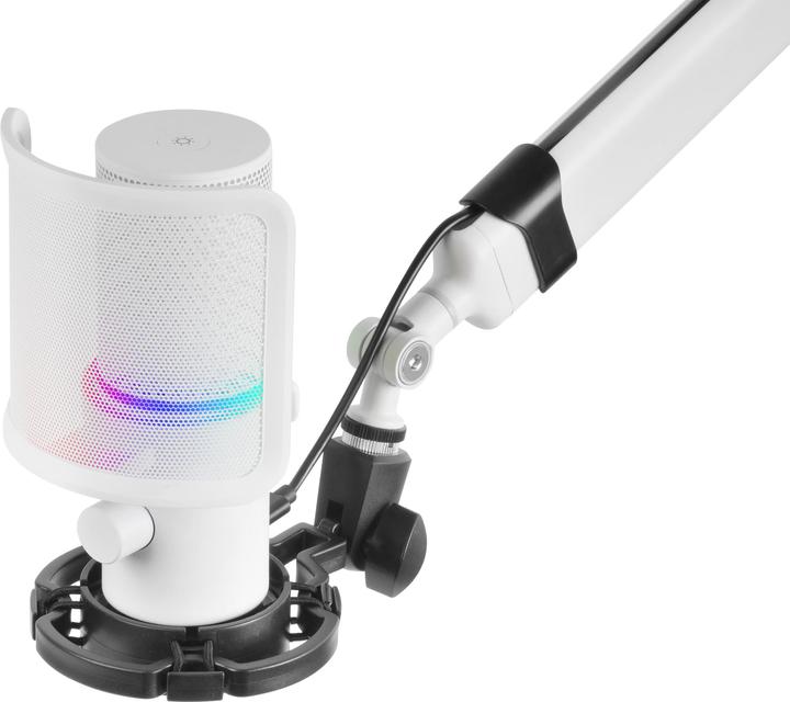 Image du produit Mars Gaming Microphone Mmic-Xt RGB Avec Bras De Montage (Blanc)