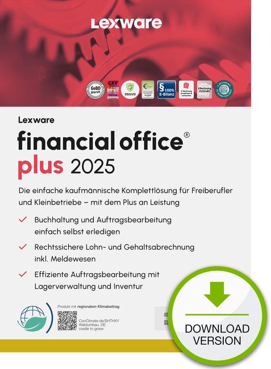 Produktbild Lexware financial office plus 2025 "unbegrenzte Laufzeit" Download (1 User, unbegrenzt)