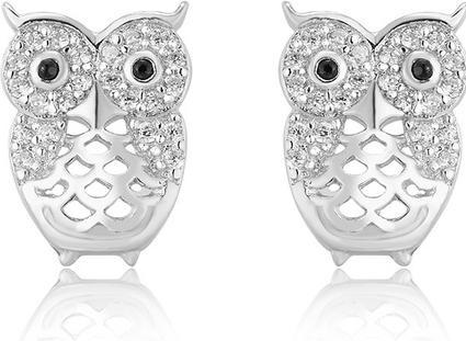 Beneto Silver earrings Owls AGUP1200 (L)