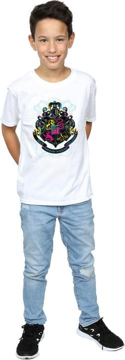 Image du produit - T-shirt NEON HOGWARTS CREST - Garçon (140, 146)