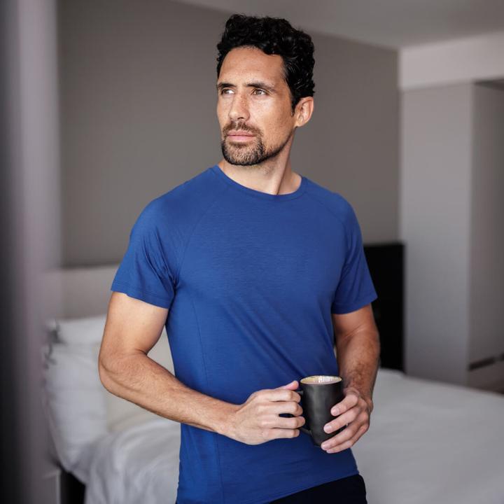 Produktbild Dagsmejan Pyjama Oberteil "Stay Cool" azurblau (L)