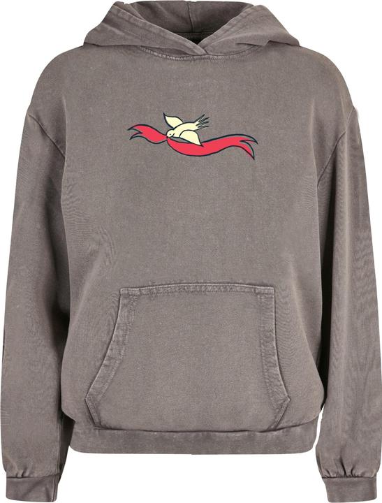 Immagine prodotto Merchcode Donna Frida Kahlo - Felpa con cappuccio oversize lavata con acido Viva la vida 2 - 178047 (3XL)