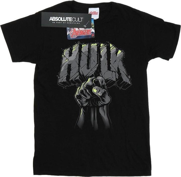 Actual product image Boys Hulk Punch Logo T-Shirt (140, 146)