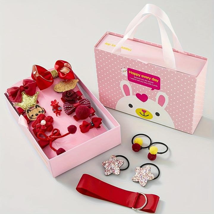 Image du produit Activity Board Lot de 18 pinces à cheveux pour filles, bijoux de cheveux pour filles, pinces à cheveux avec boîte (18 pcs)
