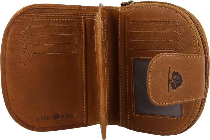 Produktbild Greenburry Tornado Geldbörse RFID Schutz Leder 14 cm
