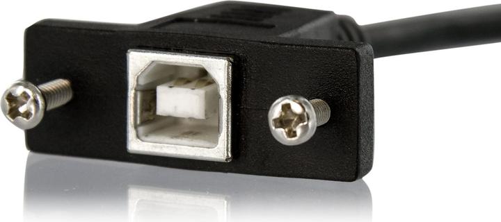 Actual product image StarTech 30 cm USB B to B cable for slotbelch mounting - socket/plug (0.30 m, USB 2.0)
