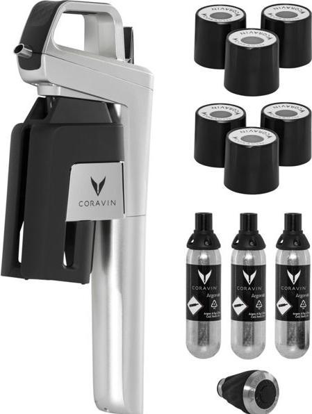 Actual product image Coravin Wine pourer Timeless Six+ 12 pieces, silver (Wine pourer)
