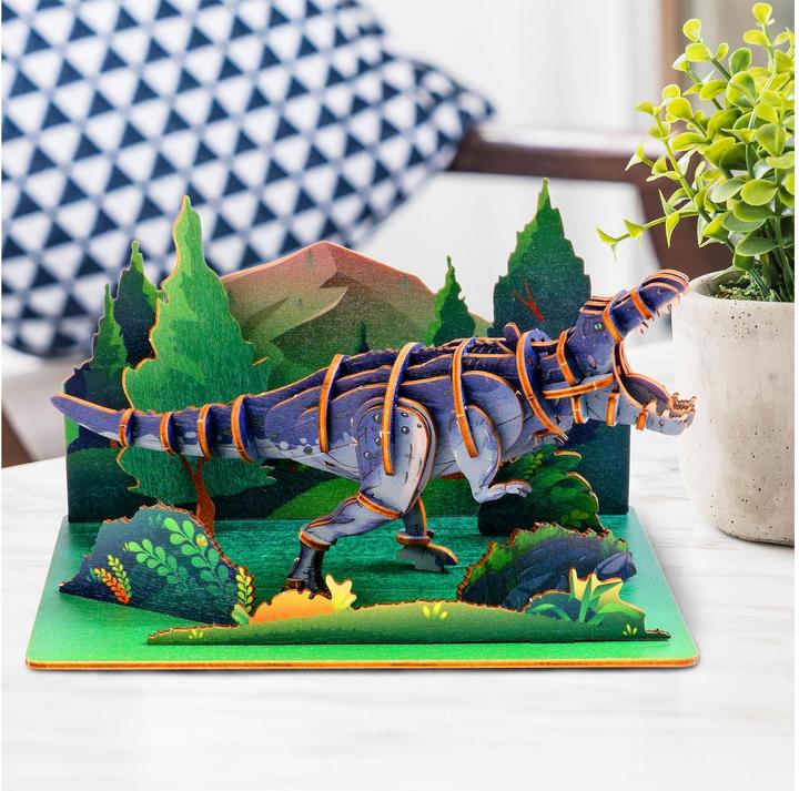 Actual product image Escape Welt T-Rex - 3D wooden model (42 pieces)
