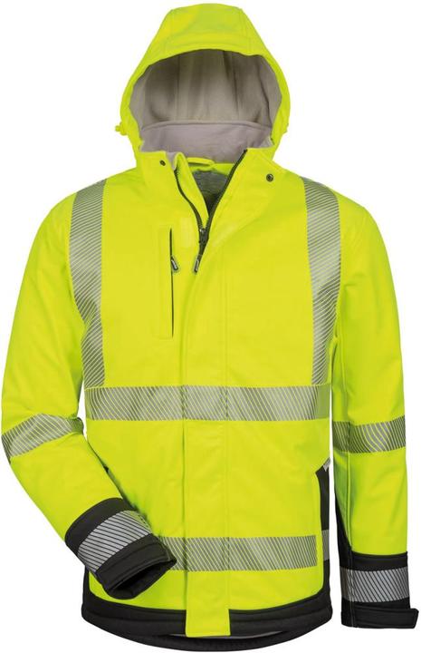 Actual product image Elysee High-visibility softshell jacket Melvin size L yellow/black (L)