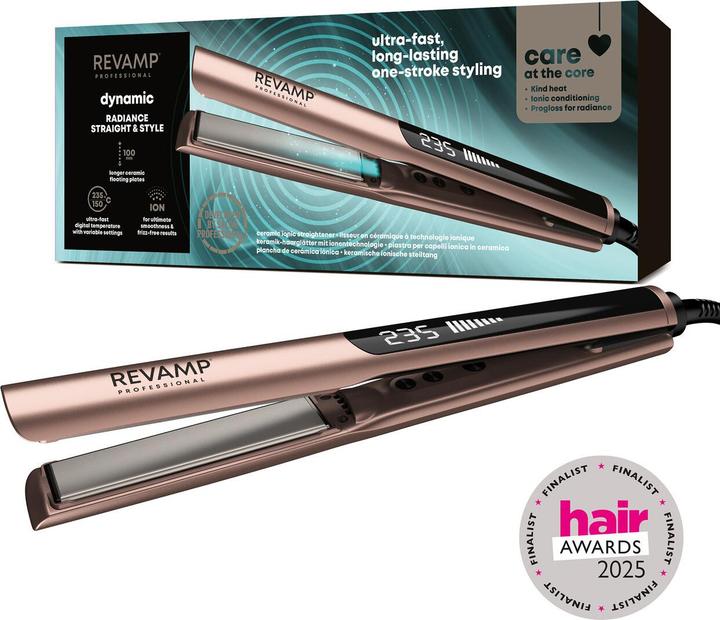 Revamp ST-1900GD-EU Dynamic Straight & Style Ceramic Hair Straightener (Glätteisen)