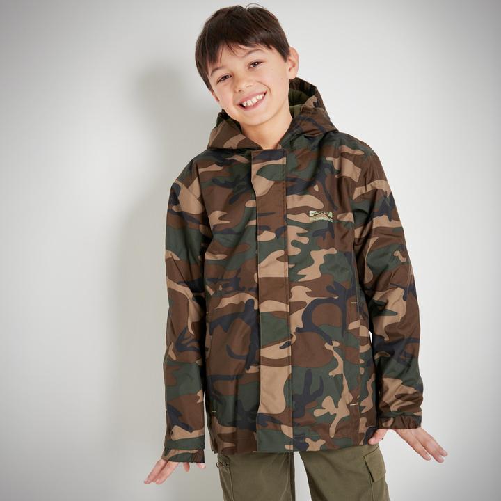 Actual product image Solognac Jacket Woodland 100 warm children (140)