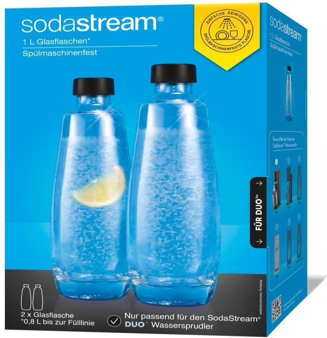 Produktbild SodaStream 2 x 1l Glaskaraffe für DUO