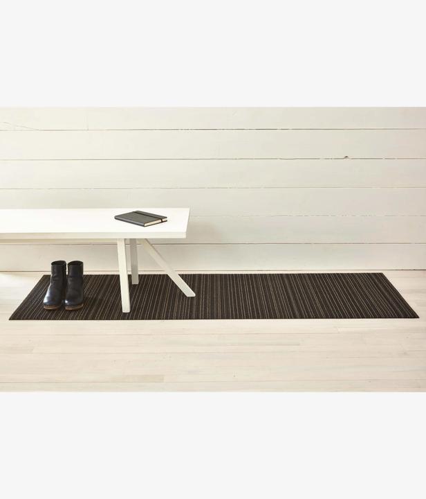 Actual product image Chilewich Doormat Skinny Stripe Steel 61 cm x 91 cm (61 x 91 cm)