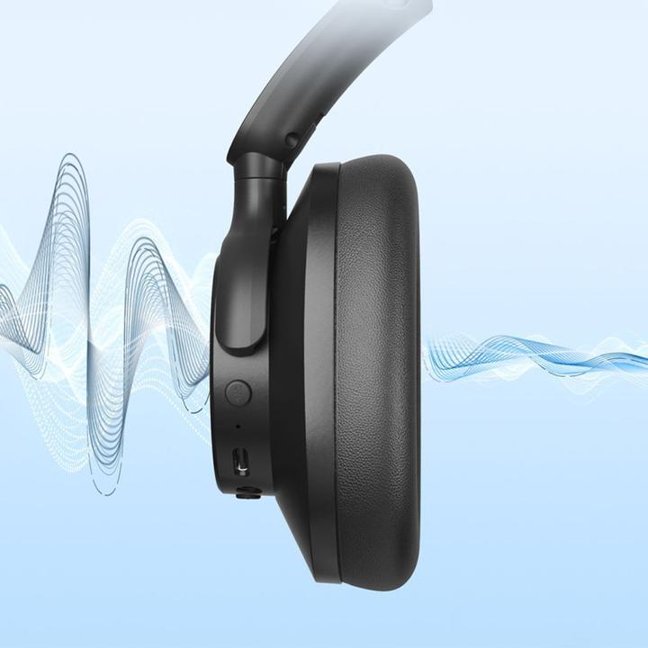 Actual product image Tronsmart Sounfii Q20 ANC On-Ear Bluetooth 5.3 Wireless Headphones - Black (ANC, 60 h, Cable, Wireless)