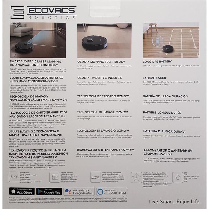 Image du produit Ecovacs Deebot Ozmo 950 (Robot d'aspiration et de nettoyage)