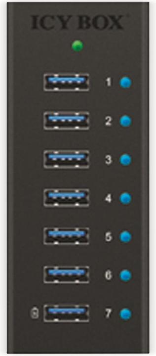 Produktbild Icy Box Ib-Ac618 (USB-B, 7 Ports)