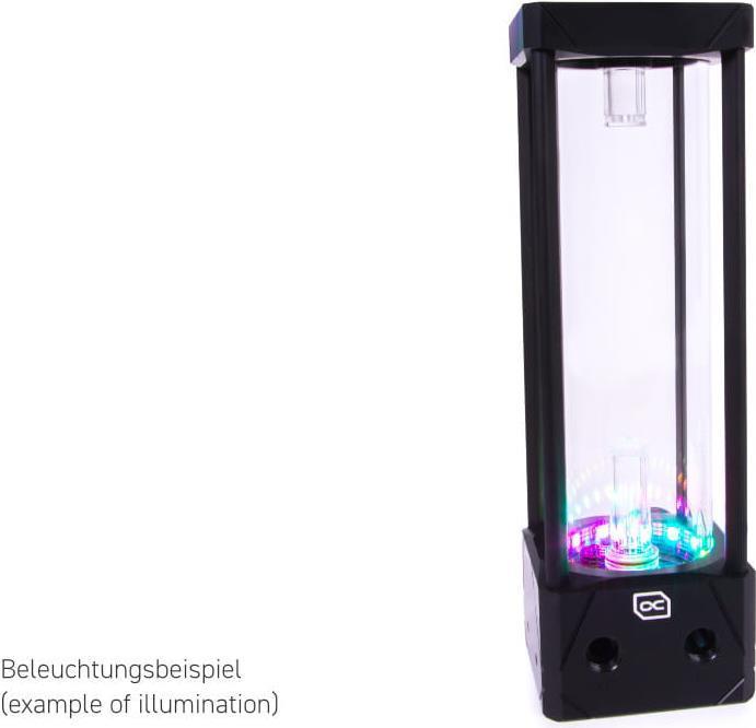 Alphacool Aurora D5 Acetal/Glas ijsemmer - 250mm incl. VPP Apex D5