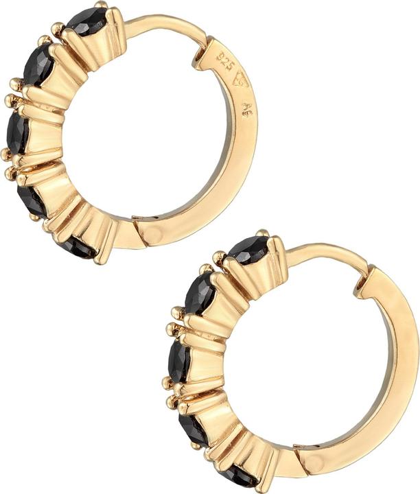 Image du produit Elli Boucles d'oreilles Créoles Cristaux Élégant Argent 925 (Argent sterling 925, Cristal de verre)